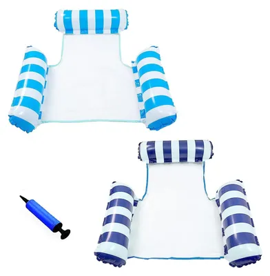 Produktbild von Aufblasbare Hängematte für den Pool, 2 Stück inklusive Pumpe