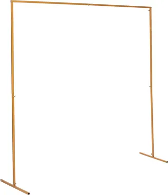 Zdjęcie produktu dla Happyment® Dekoracje ślubne – Łuk z róż – Rama dekoracyjna – Złota – Stabilna i trwała – Na ślub, imprezę lub do ogrodu – 2 x 2 m