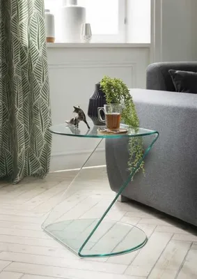 Produktbild von Beistelltisch >1033< in Transparent, Glas - 50x45x50cm (BxHxT)