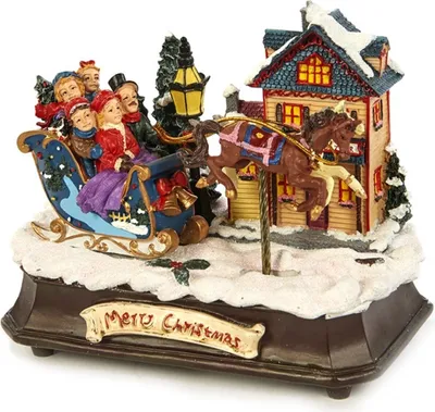 Produktbild von Goodwill Spieluhr Kutsche Weihnachtsszene 17,5 cm