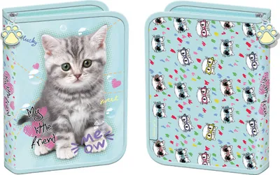 Produktbild von Majewski zwei Klappe Federtasche ohne Zubehör Mint Kitty My Little Friend