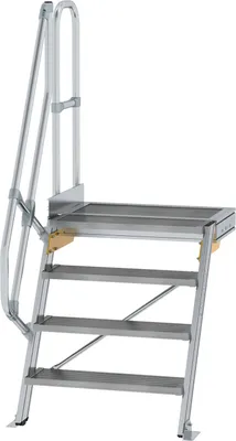 Produktbild von MUNK Treppe mit Plattform 60° inkl. einen Handlauf, 800mm Stufenbreite, 4 Stufen