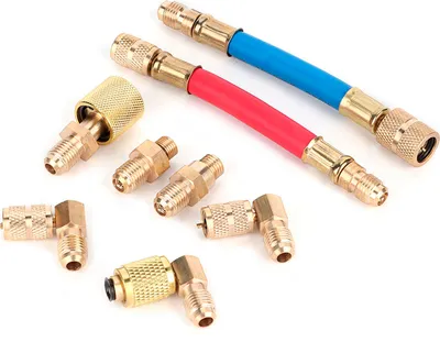 Produktbild von Kältesatz für Klimaanlagen,Kältestecker für Klimaanlagen,Adapterschläuche,Kältesteckeradapter,Kältesteckeradaptersatz