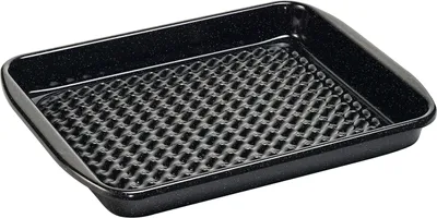 Produktbild von Riess Classic Grilltasse eckig 32/42cm Emaille schwarz