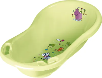 Obrázok produktu pre Detská vaňička Keeeper Kids „maria hippo“ so zátkou, zelená