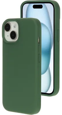 Produktbild von Mobiparts iPhone 15 Silikon Hülle Backcover - Forest Green