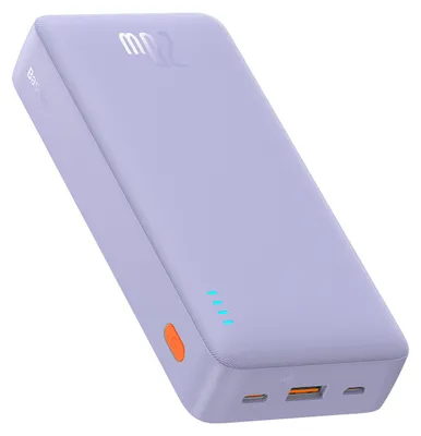 Obrázok produktu pre Baseus Airpow PPAP20K, 20000 mAh, Lítium polymér (lipo), Power Delivery, 20 W, Fialová
