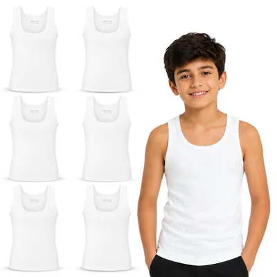 Image de Ensemble de 6 t-shirts pour garçons en 100% coton