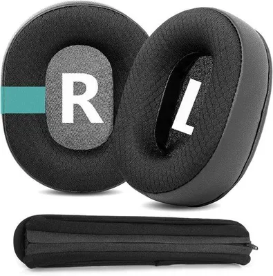 Productafbeelding van Oorkussens vervangingskussens geschikt voor Audio-Technica M30 M40 M50 M50X M50S M40X koptelefoon