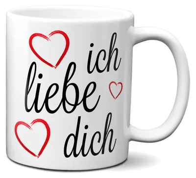 Produktbild von TassenKing - Ich liebe Dich ! Tasse, Kaffeetasse mit Motiv, Tasse mit Spruch, Ich liebe dich, Valentinstag, Geburtstag, Geschenk, Valentintstagsgeschenk