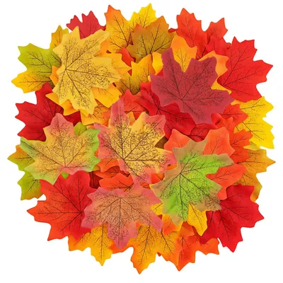 300 künstliche Ahornblätter Herbstdeko für Tisch & Party