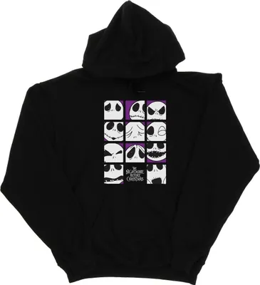 Produktbild von Disney - "Nightmare Before Christmas Many Faces Of Jack" Kapuzenpullover für Herren BI16497 (M) (Schwarz)