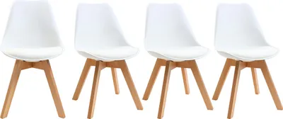 Produktbild von Miliboo - Design-Stühle Weiß 4er-Set PAULINE