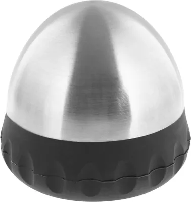 Produktbild von WAGNER Bodentürstopper DOME - Ø 95 x 75 mm, zum Hinstellen, Edelstahl-Optik, Puffer Gummi schwarz, 850 g - 15521101
