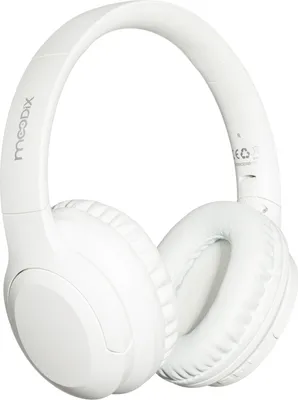 Produktbild von MOODIX Kopfhörer mit aktiver Geräuschunterdrückung, Bluetooth-Kopfhörer, drahtlose Over-Ear-Kopfhörer, 10 Stunden Spielzeit, Freisprechmikrofon und Sprachassistent, leichtes Gehäuse, weiß