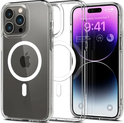 Produktbild von Spigen ACS04969, Cover, Apple, iPhone 14 Pro, 15,5 cm (6.1"), Transparent, Weiß