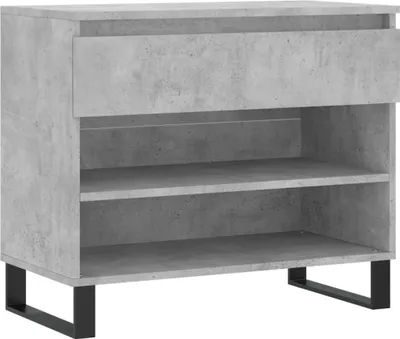Produktbild von vidaXL Schuhregal Betongrau 70x36x60 cm Holzwerkstoff