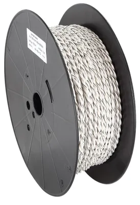 Produktbild von ACV FLRY Lautsprecherkabel, verdrillt, weiß/weiß-schwarz, 150