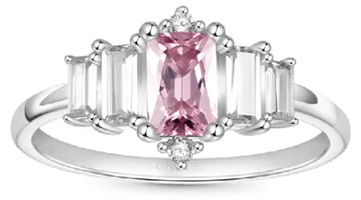 Produktbild von Gnoce Ring mit Rosa-Zirkonia IGR254-W Größe 6