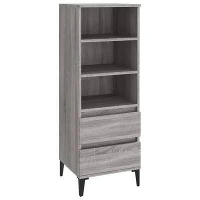 Produktbild von Highboard Grau Sonoma 40x36x110 cm Holzwerkstoff