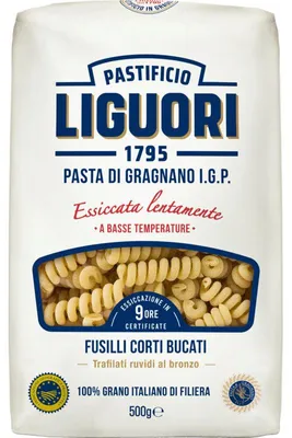Produktbild von Pasta Liguori Fusilli Corti Bucati | Pasta di Gragnano IGP | 500g