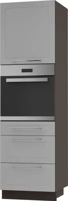 Produktbild von Backofenschrank Kvantum Q-D14/RU/3A Vollauszug 60cm Korpus- & Frontfarbe wählbar,dust grey matt,lava