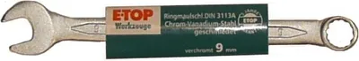 Produktbild von Ring-Maulschlüssel 9 mm DIN3113A E-Top