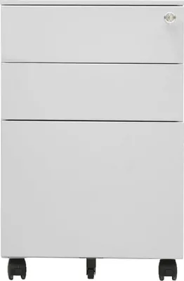 Obrázok produktu pre vidaXL Skriňa na dokumenty s kolieskami svetlosivá 39x45x60 cm oceľ