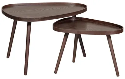 Produktbild von Nissa Beistelltisch Walnut - 2Er Set