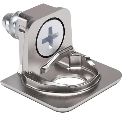 Produktbild von ITALIANA FERRAMENTA Tablar-Bodenträger PK2 Tablarstärke 16 mm ø 5 mm, vernickelt