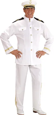 Produktbild von Offizier Kostüm Kapitän Uniform Marine Schiffskapitän Kapitänskostüm M - 50/52