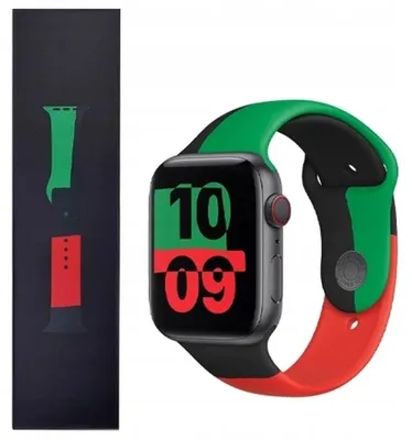 Obrázok produktu pre Apple MUQ63ZM/A, Skupina, Smartwatch, Čierna, Zelená, Červená, Apple, Apple Watch 38 mm, 40 mm, 41 mm, Fluoroelastomer