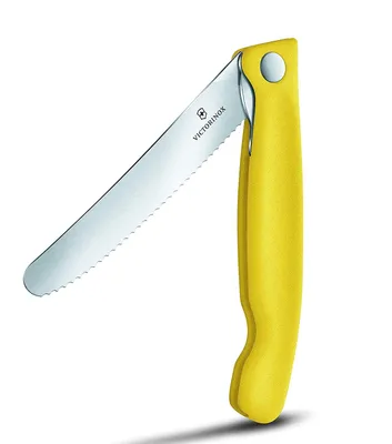 Zdjęcie produktu dla Nóż do obierania VICTORINOX Swiss Classic srebrny, żółty gładki, ostrze: 11,0 cm