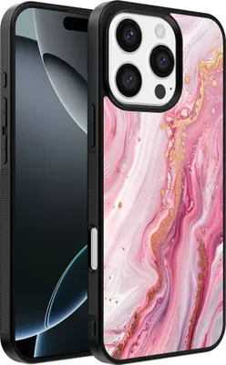 Produktbild von Smartphonica Telefon Fall geeignet für iPhone 16 Pro mit Marmor-Druck - TPU zurück Abdeckung Fall Marmor-Design - Pink