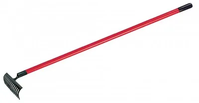 Produktbild von Levior Metallrechen, 14 Zähne, mit Fiberglasstiel