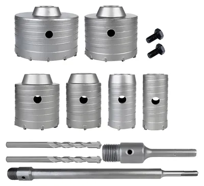 Produktbild von Solidchoice – 10-teiliges Betonbohrset mit SDS-Aufnahme und Lochsäge