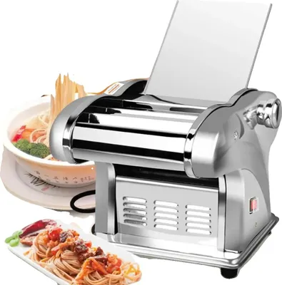 Obrázok produktu pre Strojček na cestoviny, Elektrický strojček na cestoviny, Nastaviteľná hrúbka cesta, Vysoká účinnosť, 220V zástrčka EÚ