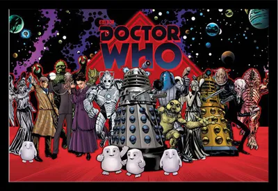 Obrázek produktu pro Doctor Who - Plakát - Kompilace + odnímatelný rám, Shinsuke® Maxi MDF černá, akrylový disk