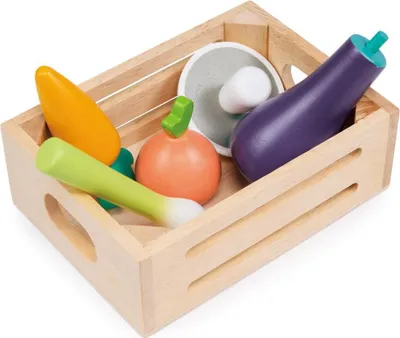 Immagine prodotto di Cestino in legno Mentari - verdure - gioco di ruolo educativo