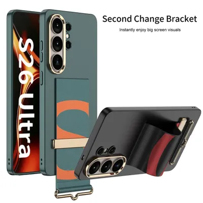 Produktbild von Handy Hülle Armband für Samsung Galaxy S26 Ultra dünn Kunststoff Silikon Schwarz