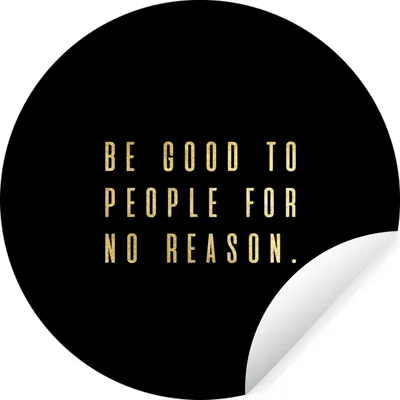 Produktbild von MuchoWow® Runde Wandtattoo - Wandsticker Tapete Aufkleber Zitate - Sprichwörter - Gold Ø 100 cm Selbstklebend und Repositionierbar - Wandaufkleber - Kreis - Tapetenkreis - Wandbild rund - Schlafzimmerdekoration - Wanddeko - runde Tapete - Kunst für zu Hause