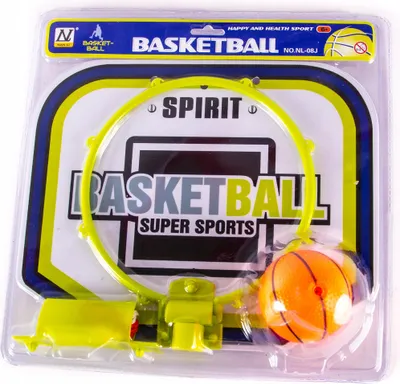 Produktbild von Mini Basketballkorb Set mit Ball 7cm - Zimmerbasketball für Kinder & Büro - Spaß & Sport