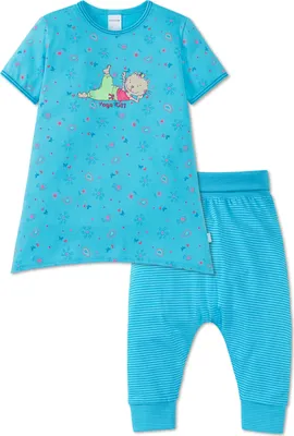 Produktbild von Schiesser  - Mädchen Schlafanzug Gr. 104  kurz / Shorty Türkis
