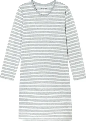 Produktbild von Schiesser Damen Nachthemd lg. 95cm Gr. 40 silbergrau-mel.