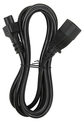 Immagine prodotto di Cavo di alimentazione IEC320 C14 a C5, connettore maschio e femmina, 10 A, 250 V, 2500 W, 1,8 metri