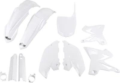 Produktbild von Verkleidungskit UFO PLAST 9-teilig Verkleidungssatz Kunststoff mit Gabelschutz für Yamaha YZ WR 125 / 250 ccm Bj. 2002 - 2004, Farbe:weiß OEM