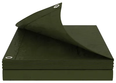 Produktbild von vidaXL Plane mit Ösen Grün 8 x 12 m 260 gsm PE