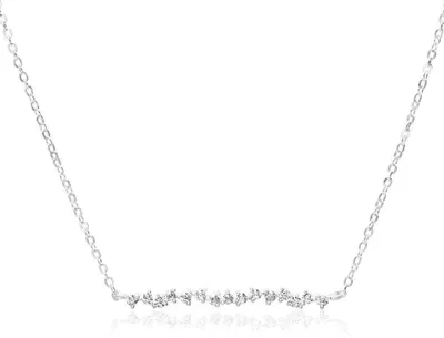 Produktbild von 925er Silberkette für Damen mit Zirkoniasteinen von JEWLIX