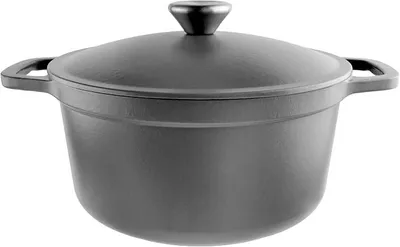 Imagen del producto de Silecomplaza: Olla de hierro fundido con tapa, 24 cm, 3,5 litros