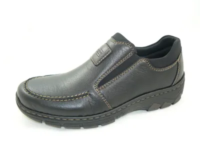 Productafbeelding van Rieker 19961, slipper, zwart (zwart/chocoladebruin/zwart 03), maat 45 EU (10.5)